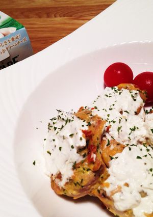 鶏肉のピカタ クリームチーズのせ-レシピのメイン写真