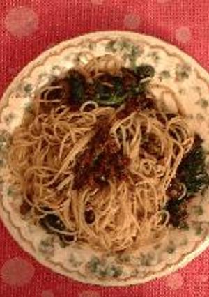 マッシュルームとミートソースのパスタ-レシピのメイン写真