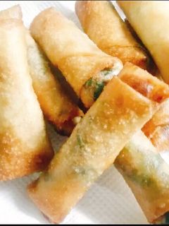 豚ひきともやし、ニラの春巻き-レシピのメイン写真