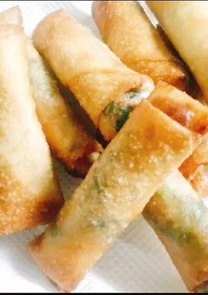 豚ひきともやし、ニラの春巻き-レシピのメイン写真