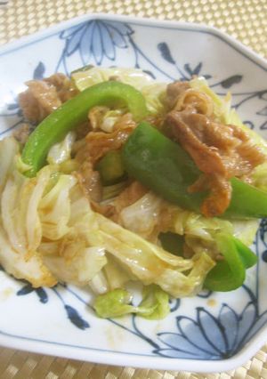 三ッ星食感でキャベツと豚のみそ炒め-レシピのメイン写真