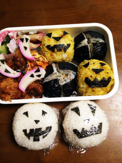 ☆ハロウィンおにぎり弁当☆-レシピのメイン写真