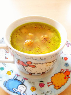冷え解消 ポロネギとひよこ豆のスープ-レシピのメイン写真