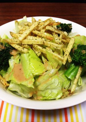簡単☆レタスとポテトスナックのサラダ-レシピのメイン写真