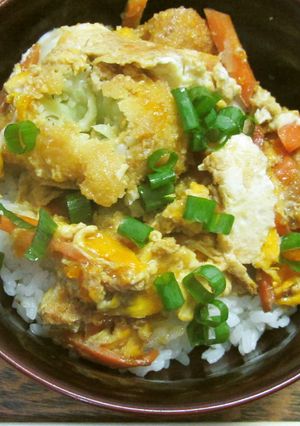 カリフラワーをフライにしてカツ丼もどきに-レシピのメイン写真