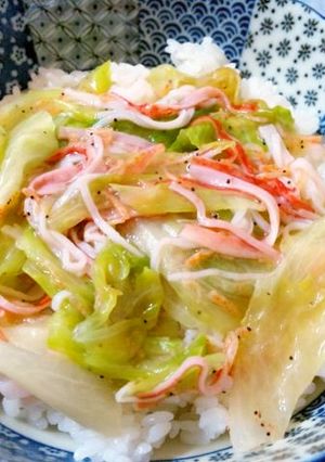 簡単!レタスの中華丼-レシピのメイン写真