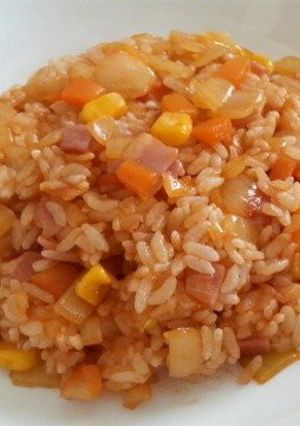 炊飯器で簡単ケチャップライス-レシピのメイン写真