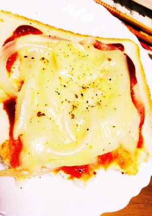 朝にひと手間ピザトースト※注意 簡単すぎ-レシピのメイン写真