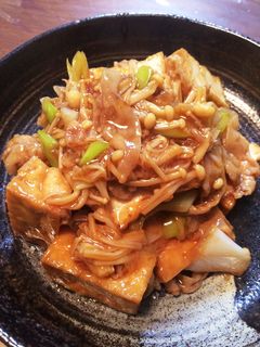 簡単☆厚揚げと豚肉の甘辛炒め-レシピのメイン写真