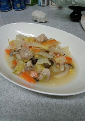 鶏肉と白菜の鍋もどきスープ-レシピのメイン写真