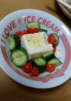 お口直しに♡ミニ豆腐サラダ-レシピのメイン写真