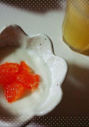 朝食みかんヨーグルト♪-レシピのメイン写真