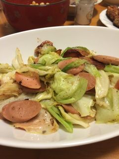キャベツと魚ニソの炒め物-レシピのメイン写真