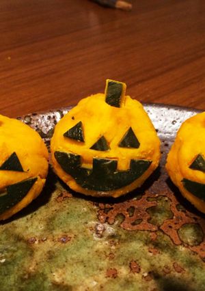簡単！冷凍カボチャでハロウィン♪-レシピのメイン写真