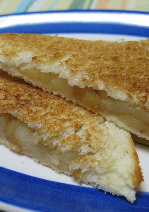 レンジでりんごのホットサンド-レシピのメイン写真