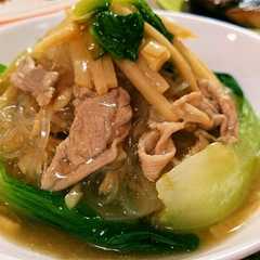รูปของ 肉なしでも＊筍とチンゲン菜の春雨炒め
