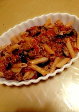 ペンネパスタの簡単トマトのボロネーゼ風♡-レシピのメイン写真