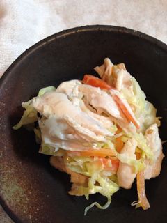 ささみとキャベツのマヨごまサラダ-レシピのメイン写真