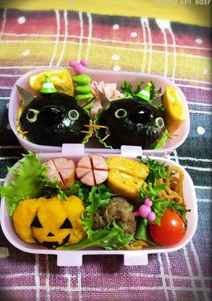 簡単☆ハロウィン☆キャラ弁-レシピのメイン写真