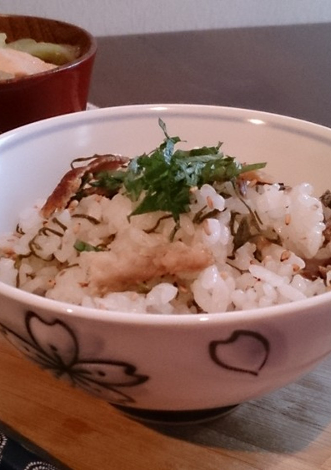 秋刀魚と乾燥めかぶの混ぜご飯♪-レシピのメイン写真