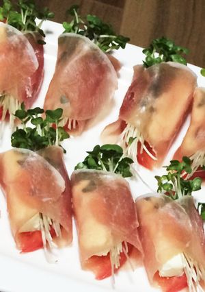 ブロッコリースプラウトの生ハム巻き☆-レシピのメイン写真