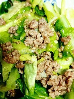 簡単☆キャベツとひき肉の味噌炒め-レシピのメイン写真