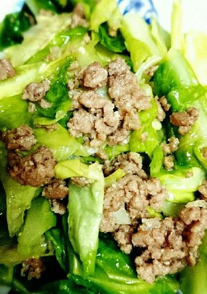 簡単☆キャベツとひき肉の味噌炒め-レシピのメイン写真