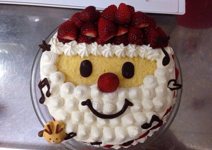 クリスマスケーキ 簡単 オファー サンタ帽子