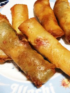 簡単!ささみの梅干し風味の春巻き-レシピのメイン写真