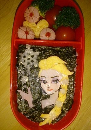 アナ雪キャラ弁♪エルサ-レシピのメイン写真