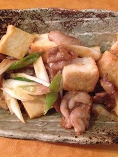 簡単☆豚小間と厚揚げの味噌炒め-レシピのメイン写真