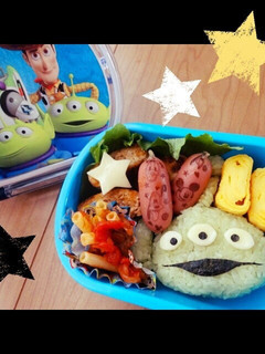 キャラ弁♡トイストーリー☆エイリアン-レシピのメイン写真