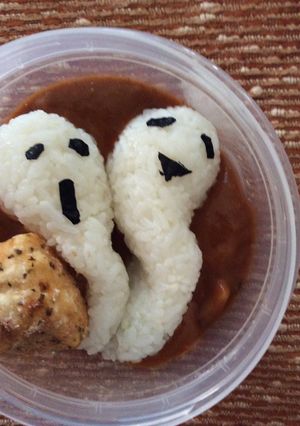 簡単★ハロウィン★カレー弁当-レシピのメイン写真