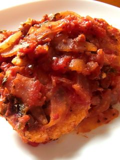 トマト煮込み鶏バーグ-レシピのメイン写真
