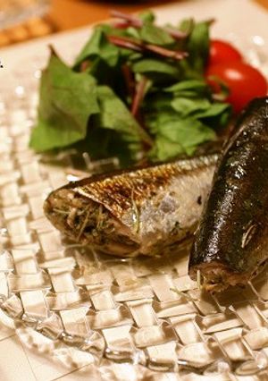 秋刀魚の塩レモンハーブ焼き-レシピのメイン写真