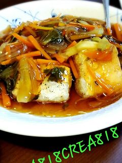 しっかり味で主役☆あんかけ揚げだし豆腐-レシピのメイン写真