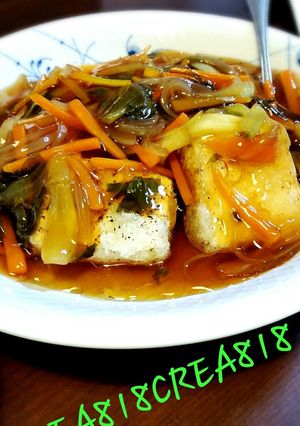 しっかり味で主役☆あんかけ揚げだし豆腐-レシピのメイン写真
