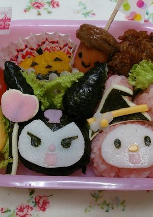 クロミ&マイメロのキャラ弁-レシピのメイン写真