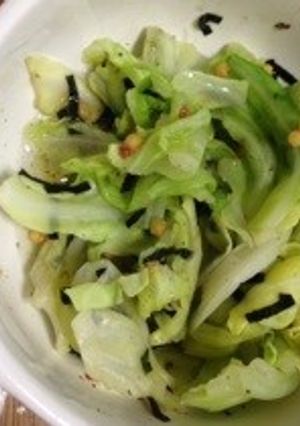 キャベツのお茶ずけもみ-レシピのメイン写真
