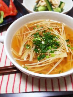 【話題入り】えのきのオイスタースープ-レシピのメイン写真
