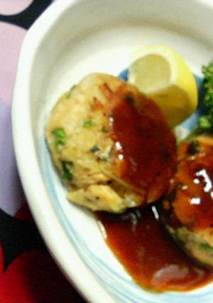 鮭パセリバーグの☆デミグラスソース添え-レシピのメイン写真