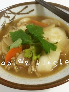 *とぅるんと軽い米粉のすいとん*-レシピのメイン写真