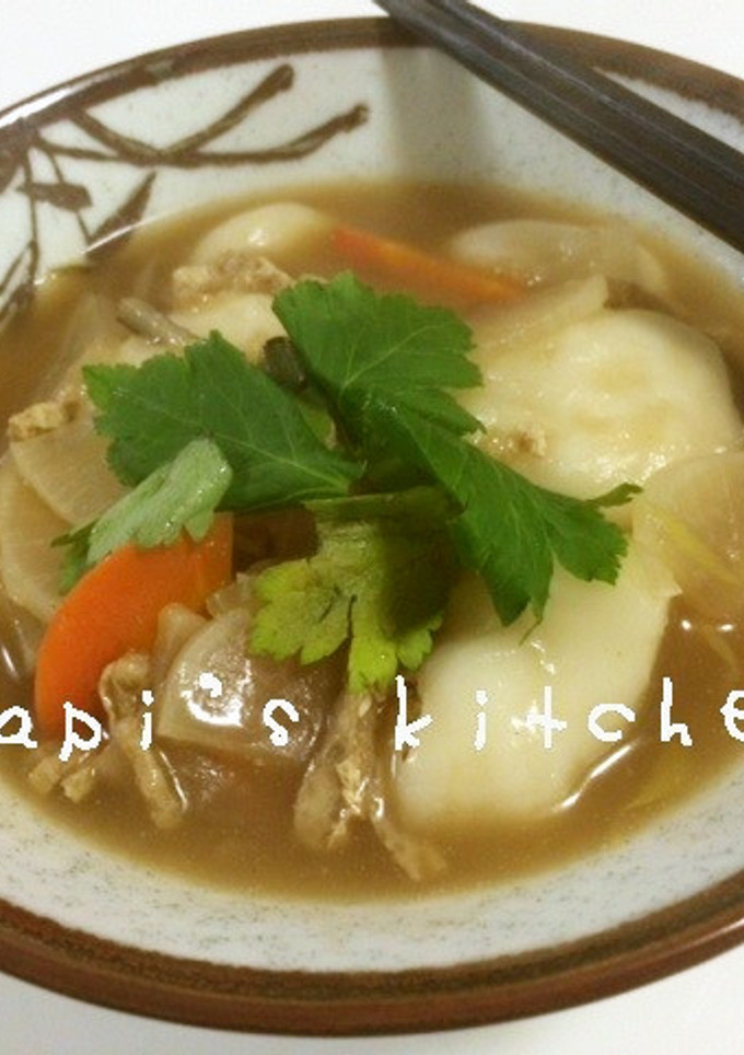 *とぅるんと軽い米粉のすいとん*-レシピのメイン写真
