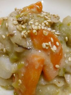 こっくりほっくり!里芋のごまみそ煮。-レシピのメイン写真