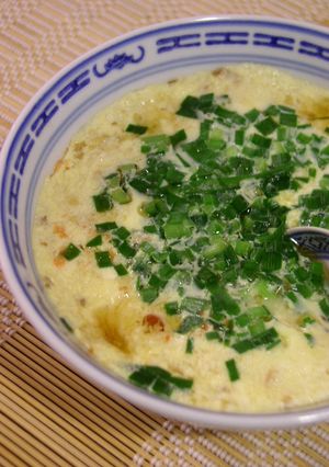 レンジ3分◆にらと豆腐のプルルン茶碗蒸し-レシピのメイン写真