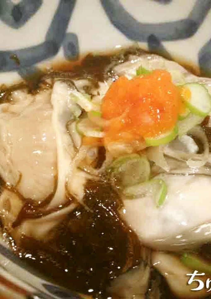牡蠣ともずくのポン酢和え-レシピのメイン写真
