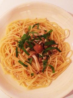 青じそで簡単和風パスタ-レシピのメイン写真