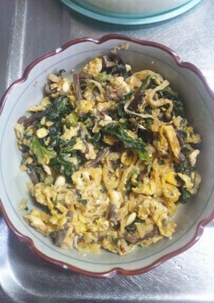 1月25日朝飯 【ナムル炒り卵】-レシピのメイン写真