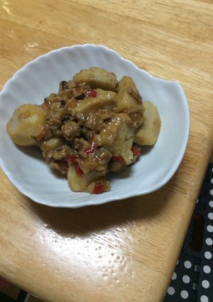 里芋の肉味噌あんかけ-レシピのメイン写真
