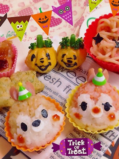 キャラ弁 ☆簡単!チップ&デールおにぎり-レシピのメイン写真